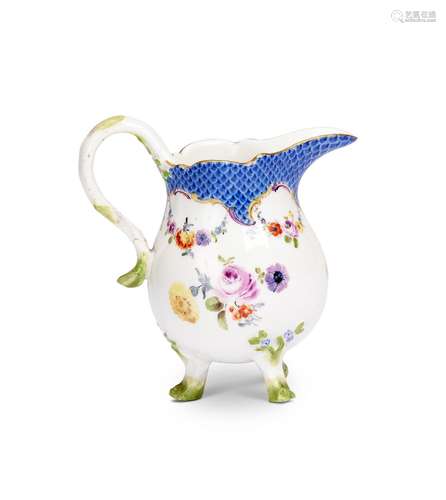 A small Meissen milk jug, circa 1760