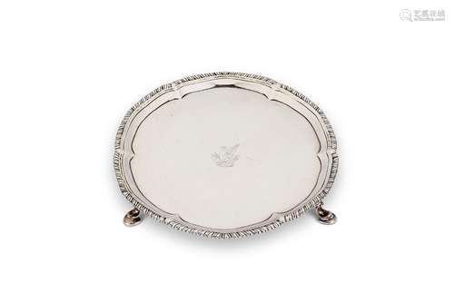 A small George III silver salver by Robert Jones (1) and Joh...