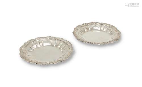 A pair of George III silver second course dishes by Joseph A...