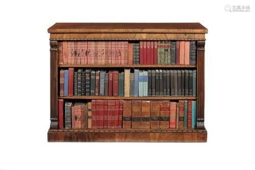 A gonçalo alves carved open bookcase