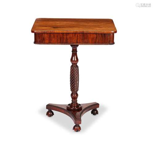 A Regency rosewood occasional table