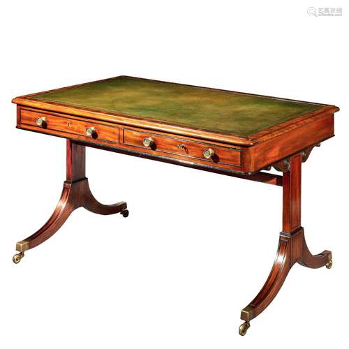 A Regency mahogany writing table