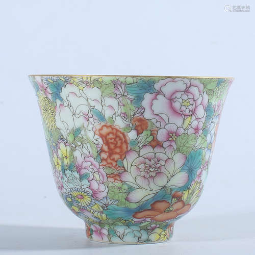 Qing Dynasty Guangxu pastel cup