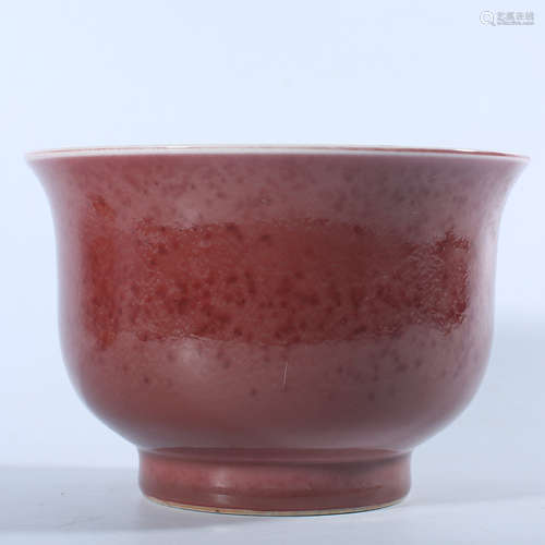 Xuande red glazed bowl of Ming Dynasty