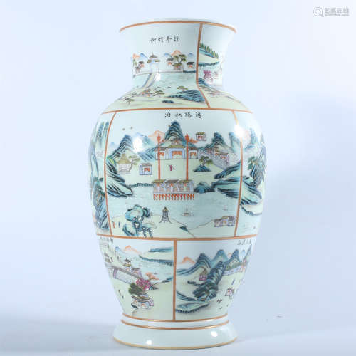 Qing Dynasty Qianlong pastel bottle