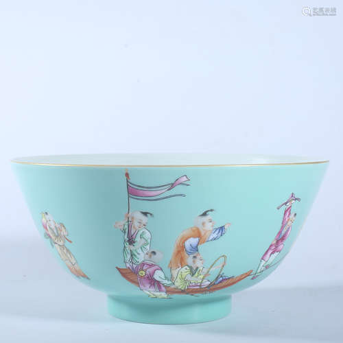 Jiaqing pastel bowl in Qing Dynasty