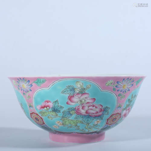 Qing Dynasty Kangxi pastel bowl