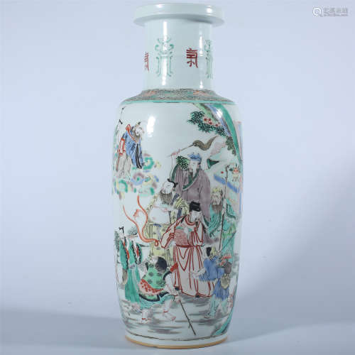 Colorful mallet bottles in Kangxi of Qing Dynasty