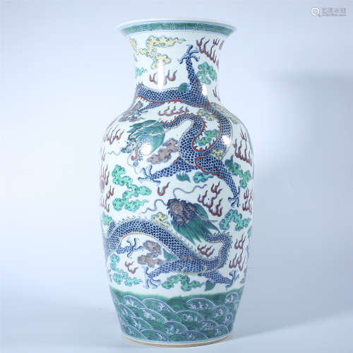Qing Dynasty Qianlong doucai jar