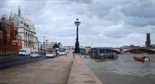 Jose Manuel Cajal (Madrid, 1978), View of the Thames in Lond...