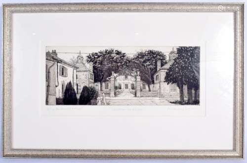 Anthony Dyson (20th Century) Engraving, Chateau in Anjou. No...