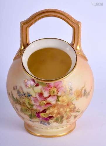 Royal Worcester blush ivory violetear painted and gilded wit...