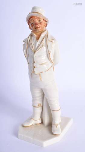 Royal Worcester figure of the Irishman in white and gold, sh...