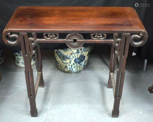 A LATE 19TH CENTURY CHINESE ALTAR TABLE OF SMALL PROPORTIONS...