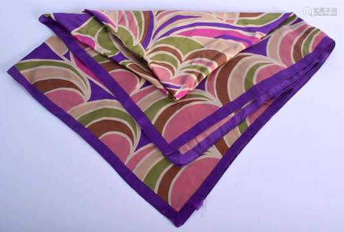 A LADIES SCARF. 88 cm square.