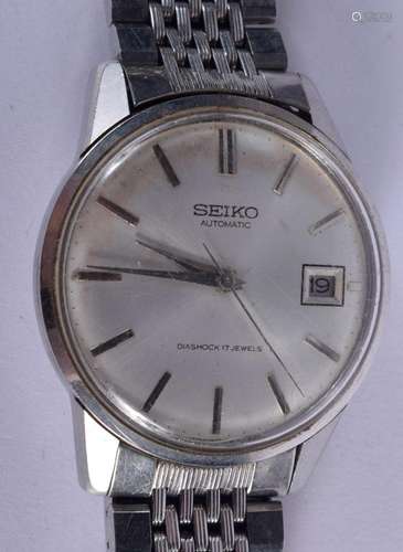 A SEIKO WRISTWATCH. 76 grams. 3.75 cm wide.