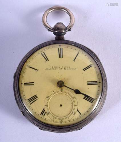 AN ANTIQUE SILVER POCKET WATCH. Chester 1903. 125 grams. 5 c...