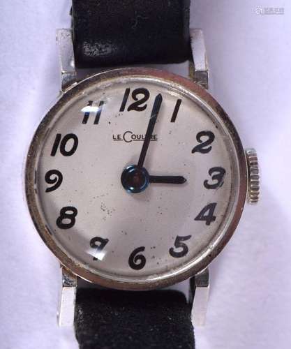 A 14CT WHITE GOLD JAEGER LE COULTRE WRISTWATCH. 11.8 grams. ...