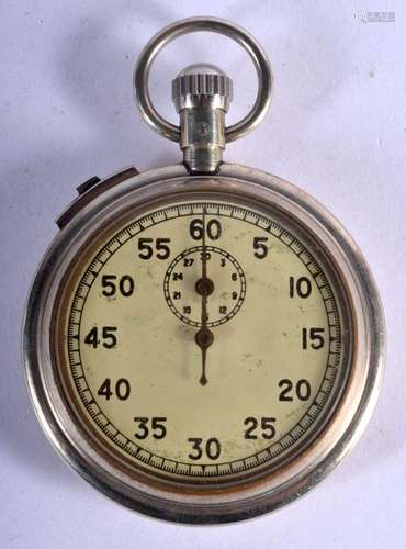 A MILITARY STOP WATCH. 84 grams. 5.5 cm wide.