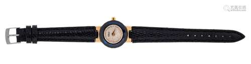 An 18ct gold, diamond quartz wristwatch, by H. Stern, the pa...