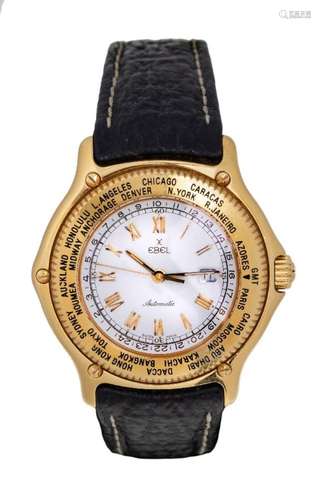 An 18ct gold, 'Voyager' Worldtime automatic wristw...