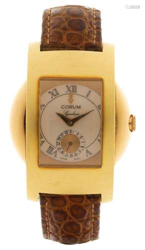 An 18ct gold 'Symbiose' two tone wristwatch, by Co...