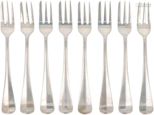 (8) piece set of cake forks ''Haags Lofje'&#x...