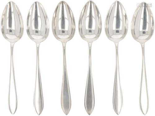 (6) piece set dinner spoons "Dutch Point Fillet" s...