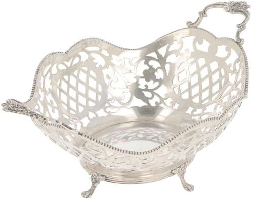 Silver bonbon basket.