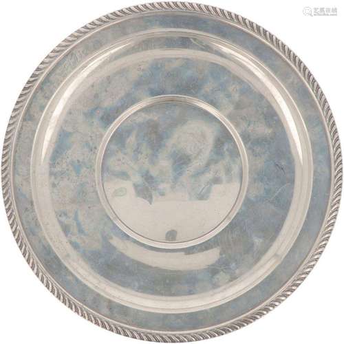 Under saucer silver.