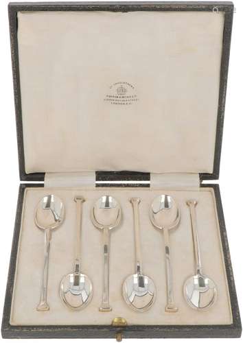 (6) piece set of silver teaspoons.