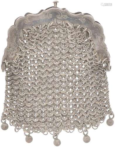 Bracket purse silver.