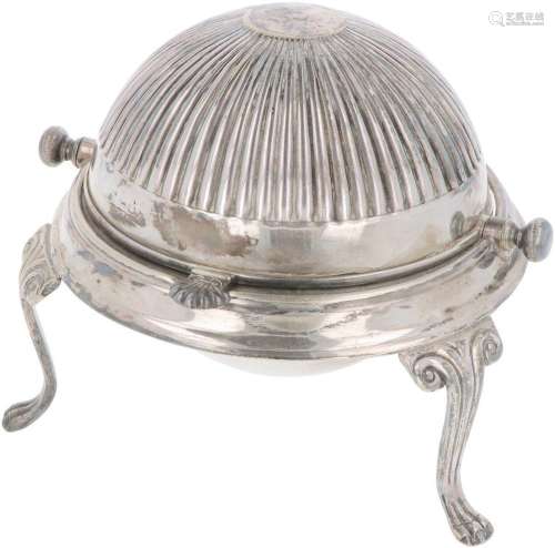 Caviar holder silver plated.