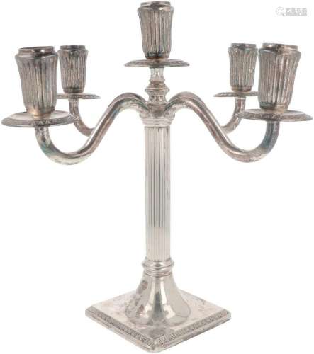 Candlestick silver plated.