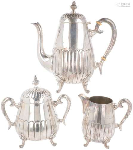 (3) piece silver plated coffee service.
