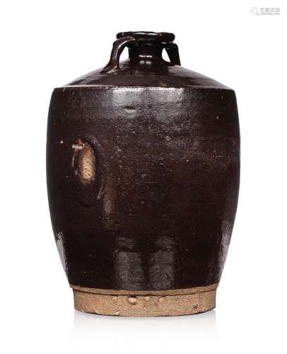 Japon, XVIe siècle Vase en céramique à deux anses