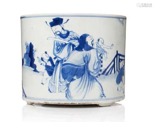Chine, XIXe siècle Jardinière en porcelaine