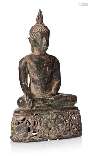 Siam, Ayutthaya, XVIIe siècle (post Sukotai) Petite sculptur...