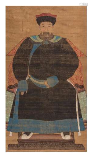 Chine, XVIIIe siècle, période Qianlong Peinture verticale à ...