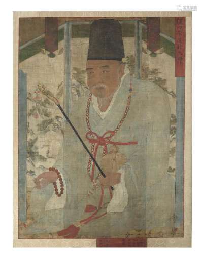 Corée, période Choson, XVIe siècle Peinture sur tissu