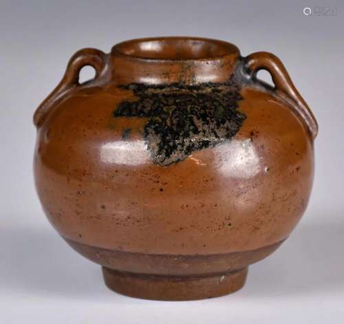 A Chinese Black Glazed Jar