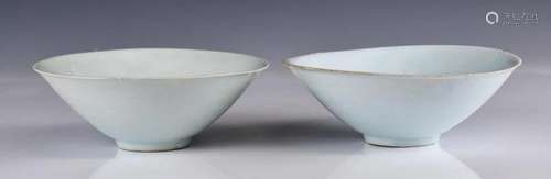 A Pair of Chinese Celadon Glazed Bowls