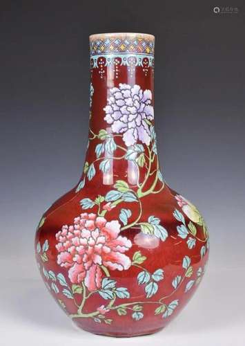 A Chinese Coloring Flambe Glazed Vase, Qing