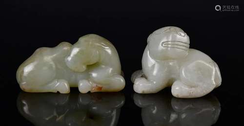 A Jade Carved Beast and a Camel