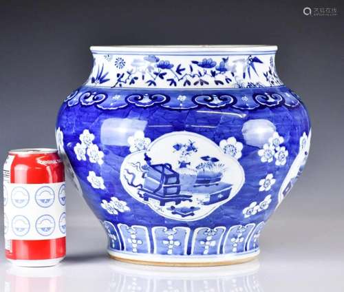 A Blue and White Jar, Qing