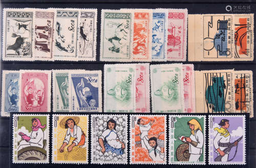中國人民郵政 紀14(2款), 21(2款)x2, 23(2款), 特3(4款), 特6(4款...