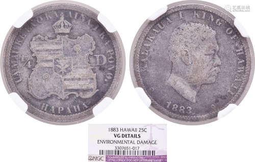 夏威夷1883年 25￠#3307651-017