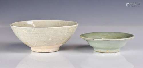 Two Celadon Dishes, Yuan