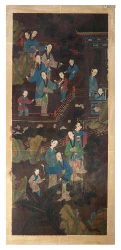 Chine, XIXe siècle, par Fei Danxu (1802-1850) Grande peintur...