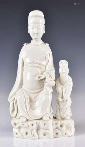 A Blanc De Chine Figure, Qing